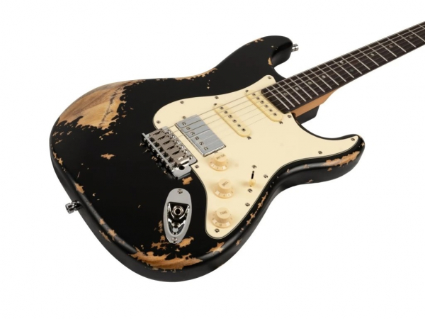 E- Gitarre Henry's Snake ST-1 Relic - Mamba-Black RETOURE