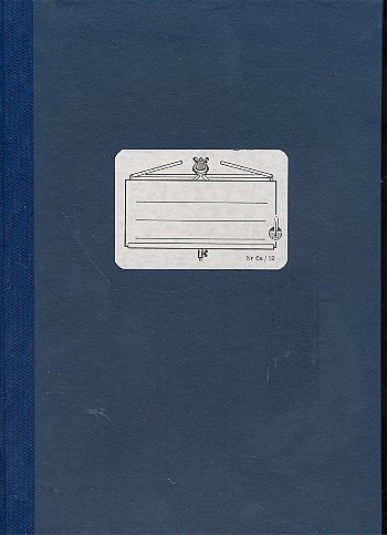 Notenbuch DIN A4-Format hoch 12 Systeme 96 Seiten 21x29,7 cm Fadenheftung, Leinen