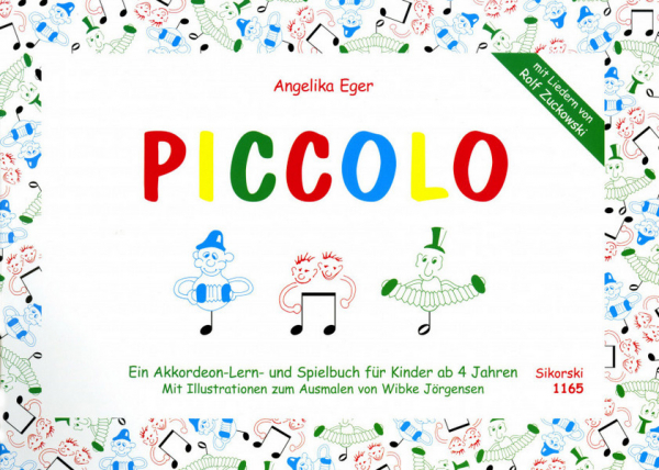 Piccolo Ein Akkordeon-Lern- und Spielbuch für Kinder ab 4 Jahren