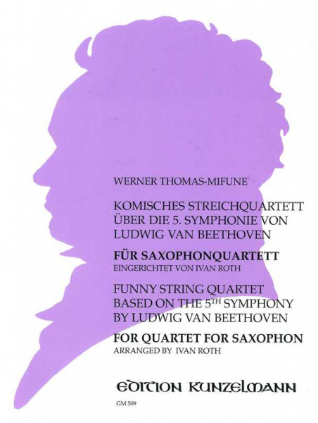 Komisches Streichquartett über die 5. Sinfonie von Beethoven für 4 Saxophone