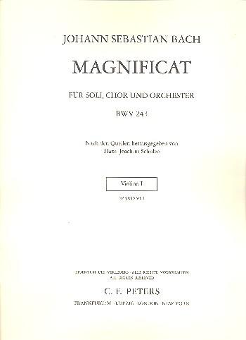 Magnificat D-Dur BWV243 für Soli, Chor und Orchester
