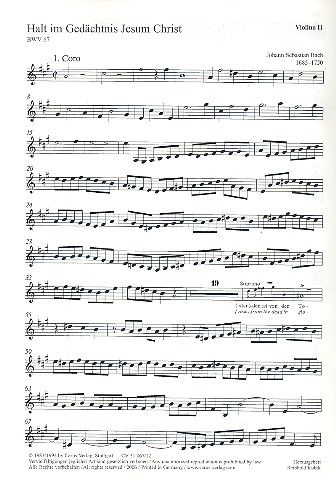 Halt im Gedächtnis Jesum Christ Kantate Nr.67 BWV67