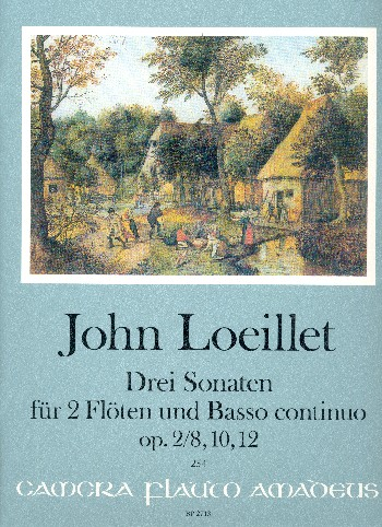 3 Sonaten aus op.2 für 2 Flöten und Bc
