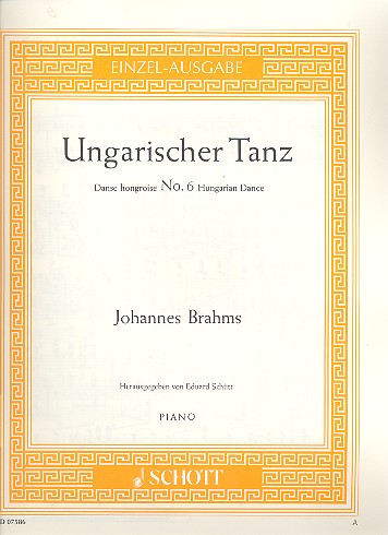Einzelausgabe für Klavier Ungarischer Tanz 6