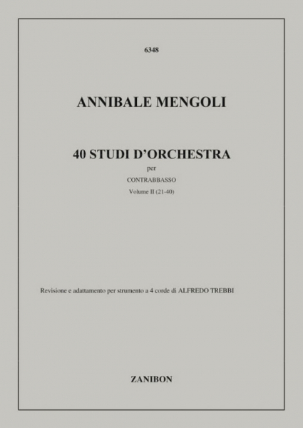 40 Studi d&#039;orchestra Vol.2 (Nos.21-40) per contrabbasso