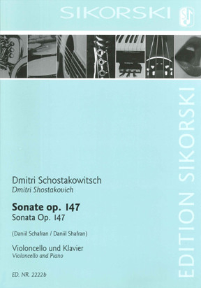 Sonate op.147 für Violoncello und Klavier