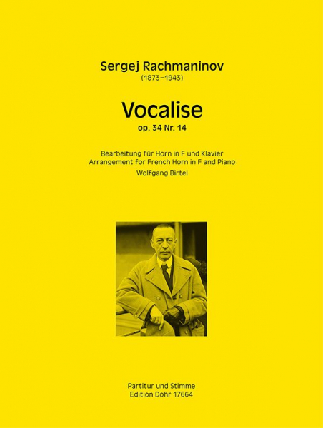 Vocalise op.34,14 für Horn in F und Klavier