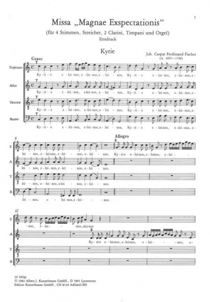 Missa Magnae Exspectationis für Chor und Orchester
