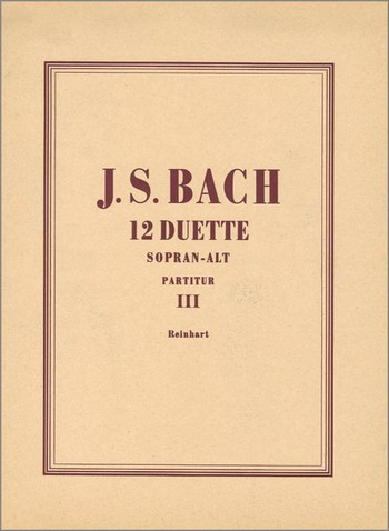 12 Duette aus Kantaten Band 3 (Nr.7-9) für Frauenchor und Orgel
