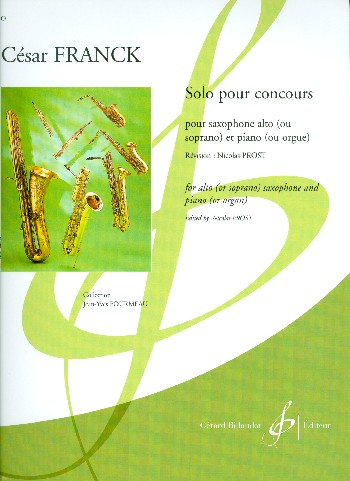 Solo pour concours pour saxophone alto (soprano) et piano (orgue)