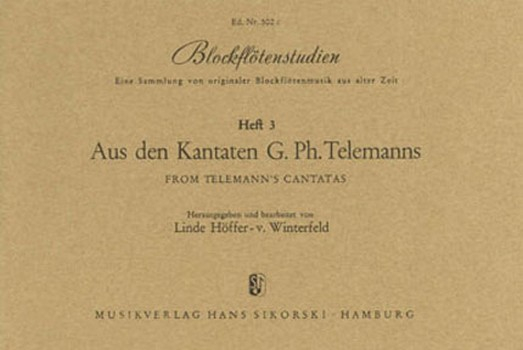 Blockflötenstudien Band 3 aus den Kantaten G. Ph. Telemanns