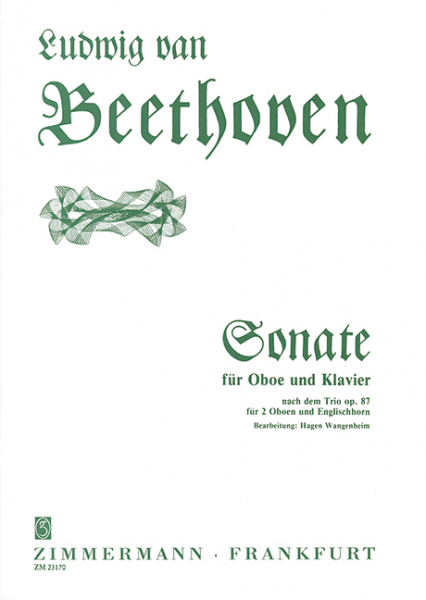 Sonate nach op.87 für Oboe und Klavier