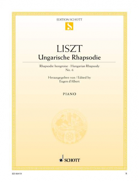 Ungarische Rhapsodie Nr.6 für Klavier