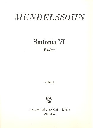 Sinfonia Es-Dur Nr.6 für Streichorchester