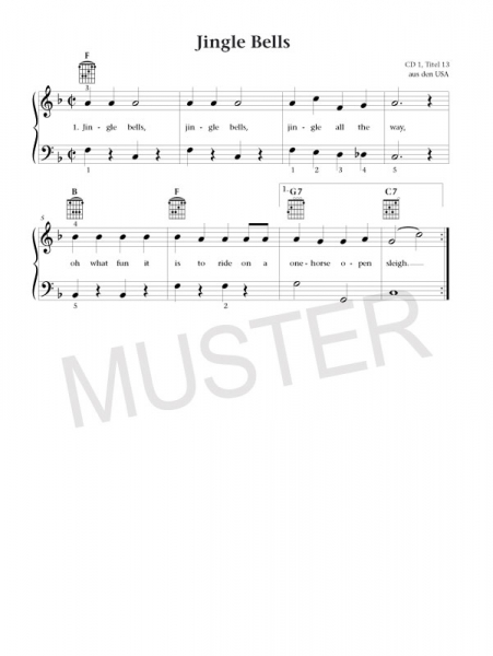 Weihnachtsliederbuch für Klavier Merry Christmas