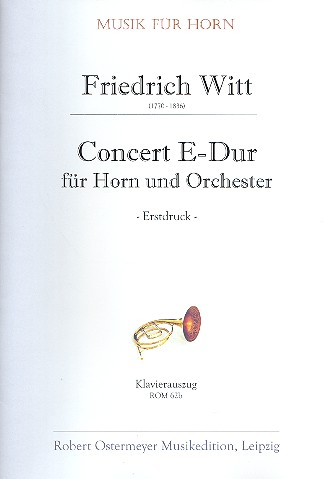 Konzert E-Dur für Horn und Orchester für Horn und Klavier