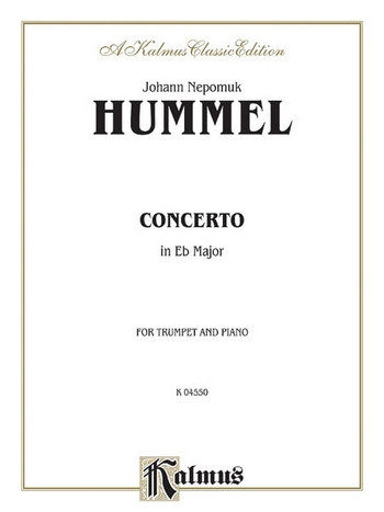 Concerto in Eb Major for Trumpet and Orchestra for trumpet and piano