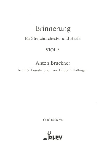 Erinnerung für Harfe und Streichorchester