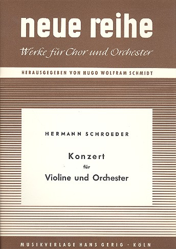 Konzert für Violine und Orchester Partitur