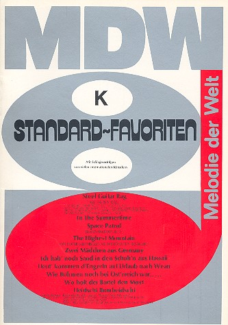 Standard-Favoriten Band K: für Gesang und Klavier