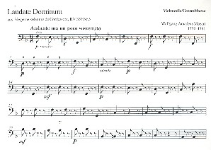 Laudate Dominum aus &#039;Vesperae solennes de confessore&#039; KV339 für Soli, gem Chor und Orchester