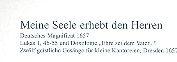 Meine Seele erhebt den Herren SWV426 für SATB Chor und 4 Instrumente