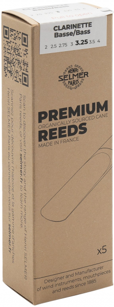 B-Bass-Klarinetten-Blätter Selmer Premium 3,25