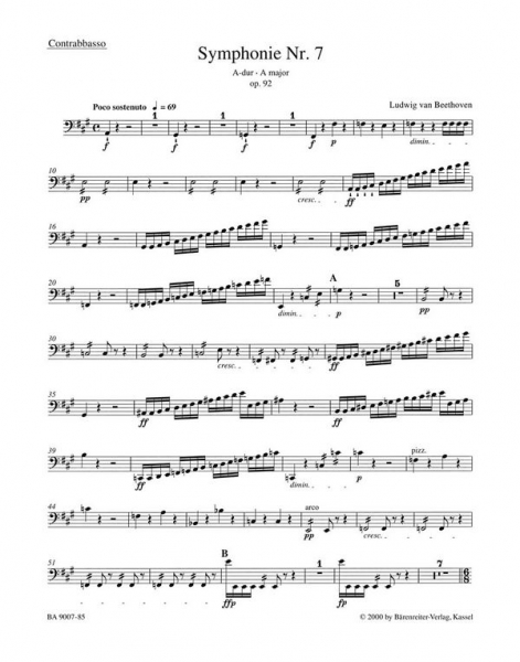 Sinfonie A-Dur Nr.7 op.92 für Orchester