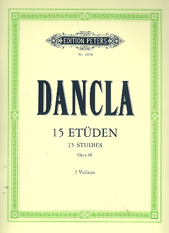15 Etüden op.68 für Violine solo mit Begleitung einer zweiten Violine