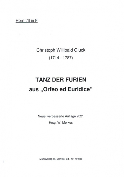 Tanz der Furien aus Orfeo ed Euridice für Orchester
