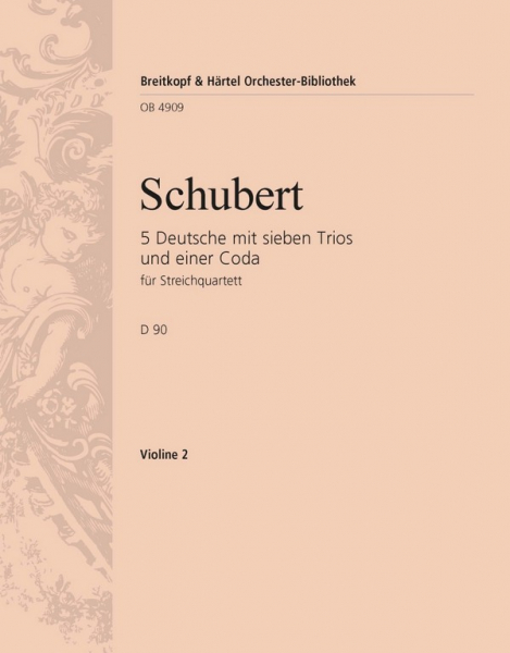 5 Deutsche mit 7 Trios und einer Coda D90 für Streichorchester