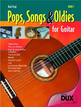 Spielbuch für Gitarre Pops, Songs &amp; Oldies for Guitar 1