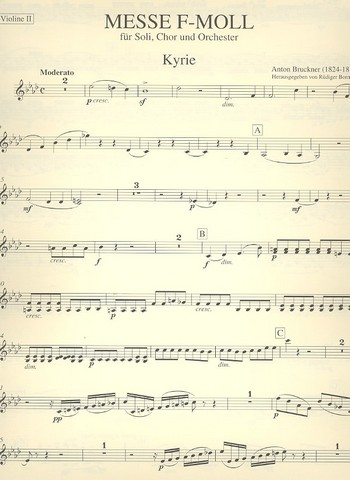 Messe f-Moll WAB28 für Soli, Chor und Orchester