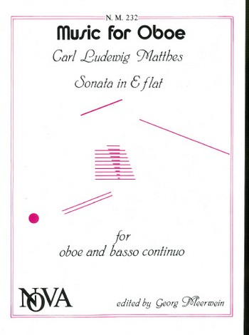 Sonata E flat major for oboe and bc