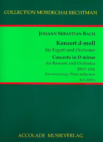 Konzert d-Moll BWV1056 für Fagott (Violoncello/ Posaune/Euphonium), Streicher und Bc