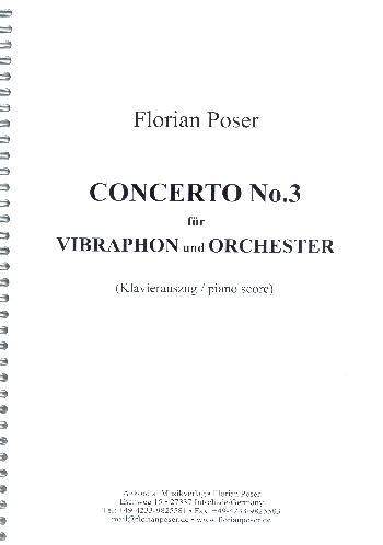 Konzert Nr.3 für Vibraphon und Orchester für Vibraphon und Klavier