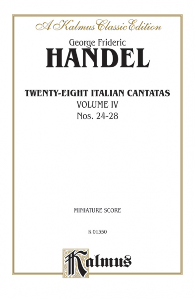 28 italian Cantatas vol.4 (no.24-28) for 1-3 voices and instruments