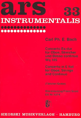 Konzert Es-Dur Wq165 für Oboe, Streicher und Bc