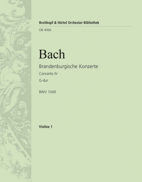 Brandenburgisches Konzert G-Dur Nr.4 BWV1049 für Orchester