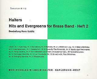 Halters Hits and Evergreens Band 2: für Blasorchester