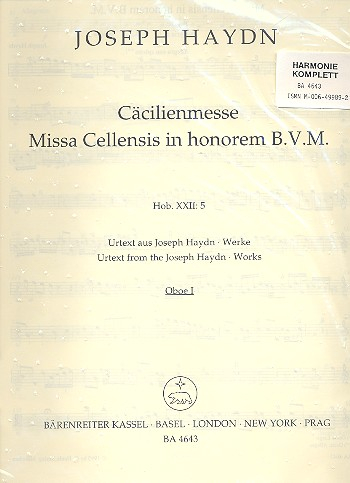 Missa Cellensis Hob.XXII:5 für Soli, gem Chor und Orchester