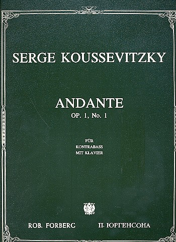 Andante op.1,1 für Kontrabass und Klavier