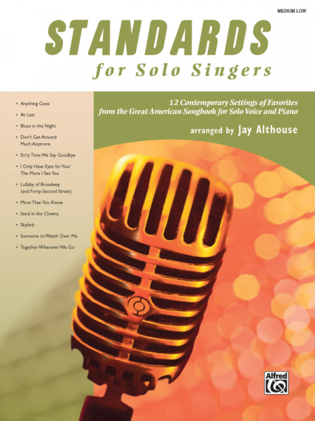 Standards for solo singers for medium low voice and piano