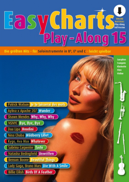 Spielbuch für C/Eb/Bb-Instrument Easy Charts Play-Along Band 15