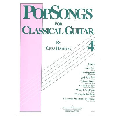 Pop songs 4 for Classical Guitar