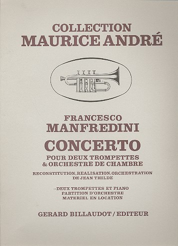 Concerto re majeur pour 2 trompettes et orchestre