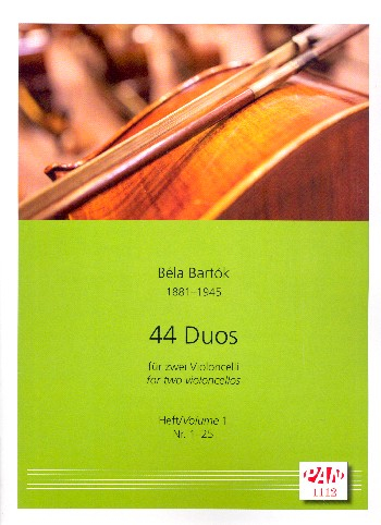 44 Duos Band 1 (Nr.1-25) für 2 Violoncelli