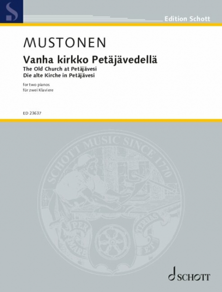 Vanha kirkko Petäjävedellä (Die alte Kirche bei Petäjävesi) für 2 Klaviere