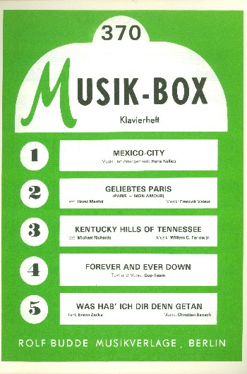 Musik Box 370 Klavierheft