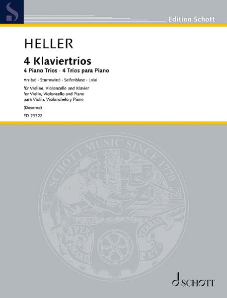 4 Klaviertrios für Violine, Violoncello und Klavier